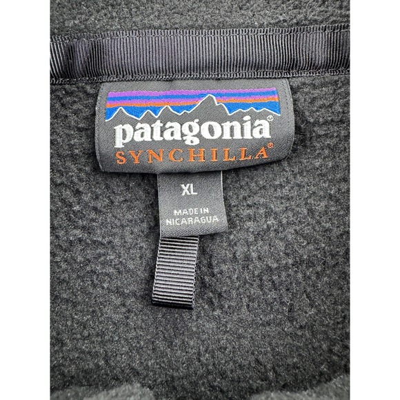 Patagonia Synchilla Fleece Vest Mens XL Black Worn Wear Uber Business 2020 - Picture 3 of 10